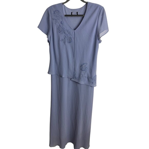 Studio 1 Women's Pull On Dress  Blue Size 14 - Picture 6 of 6